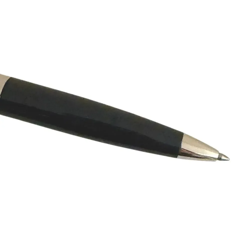 Romeo No.3 black/silver ballpoint pen wide barrel
